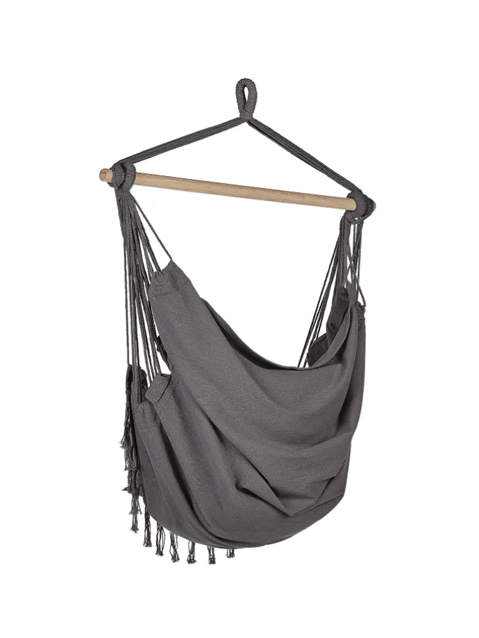 Hängesessel BONEA in Grau - (W) 95 x (H) 125 x (L) 55 cm