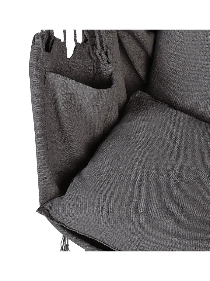 Hängesessel BONEA in Grau - (W) 95 x (H) 125 x (L) 55 cm