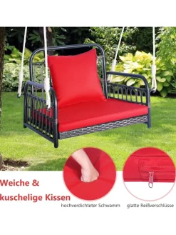 Hängesessel 180kg belastbar in Rot