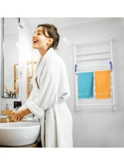 Hängetrockner in Weiß/ Blau - (B)51 x (H)15,5 x (T)73 cm