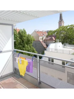 Hängetrockner in Weiß/ Blau - (B)51 x (H)15,5 x (T)73 cm