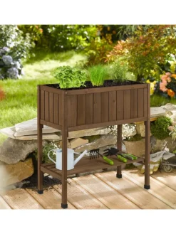 Hochbeet in Braun - (B)74 x (H)80 x (T)38 cm