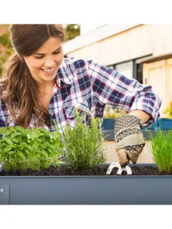 Hochbeet in Grau - (B)86 x (H)80 x (T)40,5 cm