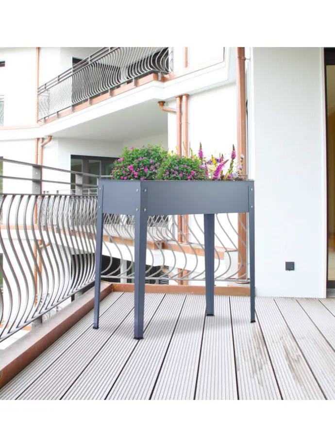 Hochbeet in Grau - (B)86 x (H)80 x (T)40,5 cm