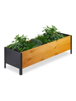 Hochbeet in Natur - (B)118 x (H)32,5 x (T)35 cm