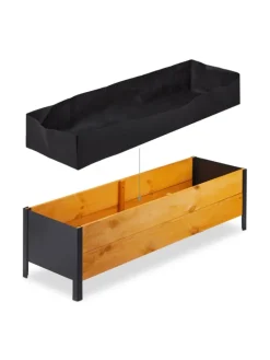 Hochbeet in Natur - (B)118 x (H)32,5 x (T)35 cm