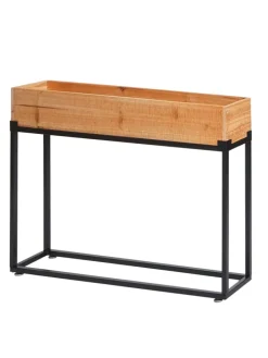 Hochbeet L32, Gestell schwarz, naturfarben