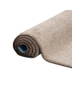 Hochflor Velours Teppich Läufer Mona in Taupe