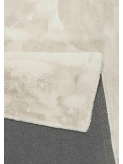 Hochflorteppich Alice in creme beige