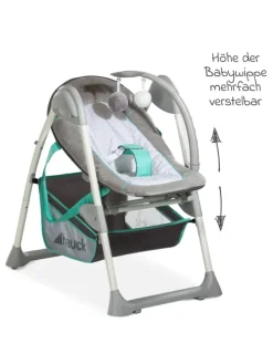 Hochstuhl & Babyliege Sit'n Relax - Hear in grau,gruen