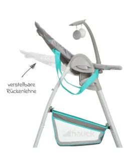 Hochstuhl & Babyliege Sit'n Relax - Hear in grau,gruen