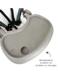 Hochstuhl & Babyliege Sit'n Relax - Hear in grau,gruen