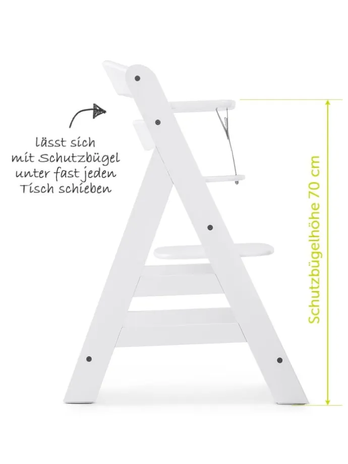 Hochstuhl Alpha Plus - White in weiss