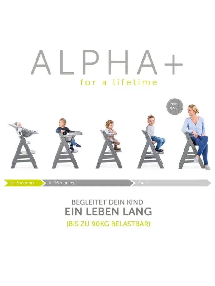 Hochstuhl Alpha Plus - White in weiss