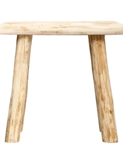 Hocker in Beige - (B)34,5 x (H)31 x (T)23 cm