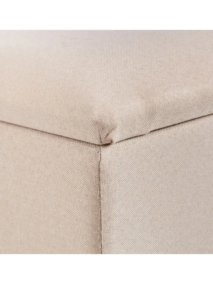 Hocker in Beige - (B)40x (H)40 x (T)40 cm