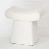 Hocker "Lidal" in Creme - (B)32 x (H)45 cm
