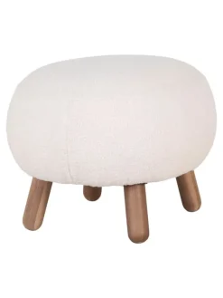 Hocker Savona Weiß 60 x 50 cm