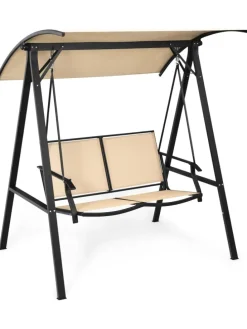 Hollywoodschaukel 2-Sitzer in Beige