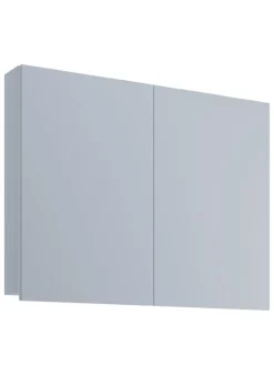 Holz Badmöbel Spiegelschrank Spiegel Badinos 60 cm in Weiß