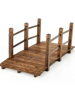 Holzbrücke 150x67x55 cm in Braun
