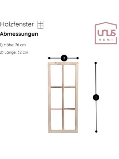 Holzfenster Dekoration Altholz in Grau