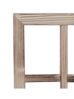 Holzfenster Dekoration Altholz in Grau