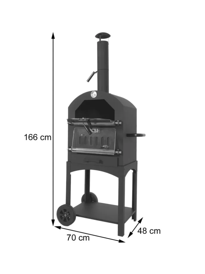Holzkohlegrill N15 Grillrost Holzkohlerost Pizzastein