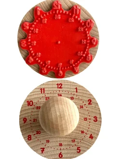 Holzstempel "Uhr" - ab 3 Jahren