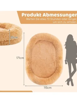 Hundebett für Menschen & Hunde in Braun