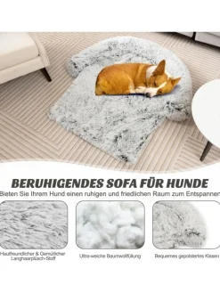 Hundebett 101x89x16cm in Grau