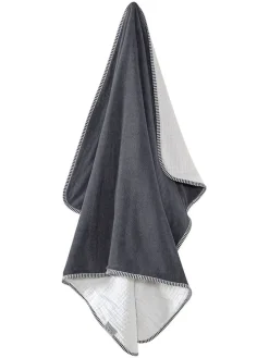 Hundedecke in Grau/ Weiß