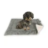 Hundedecke/Hundekissen - Wildlederimitat - Größe S (73 x 45 cm) - grau