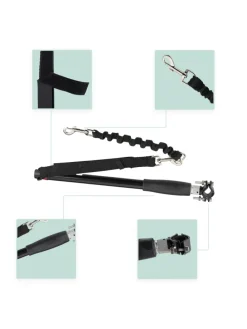 Hunde-Fahrradleine in Schwarz