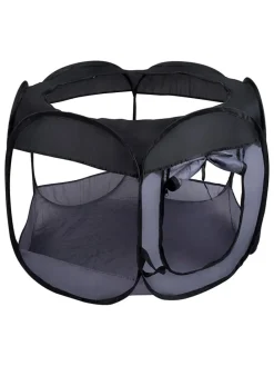 Hundegehege in Grau - (H)75 x Ø 100 cm