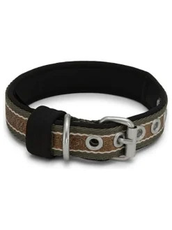 Hundehalsband in Schwarz/ Braun