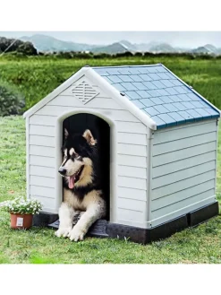 Hundehütten M in Weiß