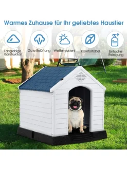 Hundehütten M in Weiß