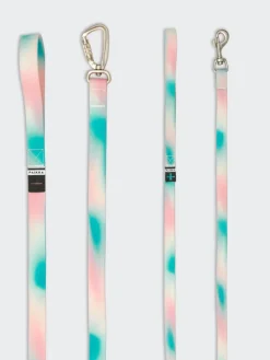 Hundeleine "Glow" in Rosa/ Mint