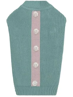 Hundepullover in Mint/ Rosa