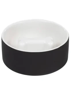 Hundeschüssel "Slow Feed" in Schwarz - Ø20 cm