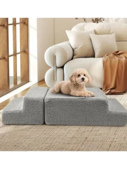 Hundetreppe 4 Stufen in Grau