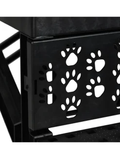 Hundetreppe in Grau - (B)35x (H)30 x (T)45 cm