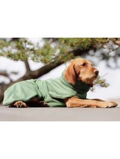 Hunde-Trockenmantel "2Go" in Grün
