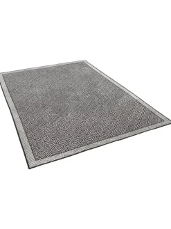 In & Outdoor Teppich Hampton Meliert in Zwart