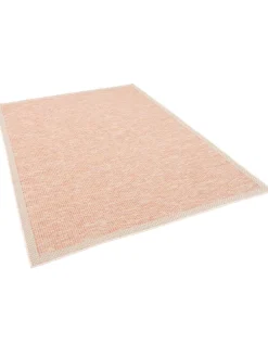 In & Outdoor Teppich Flachgewebe Ottawa Bordüre in Terracotta