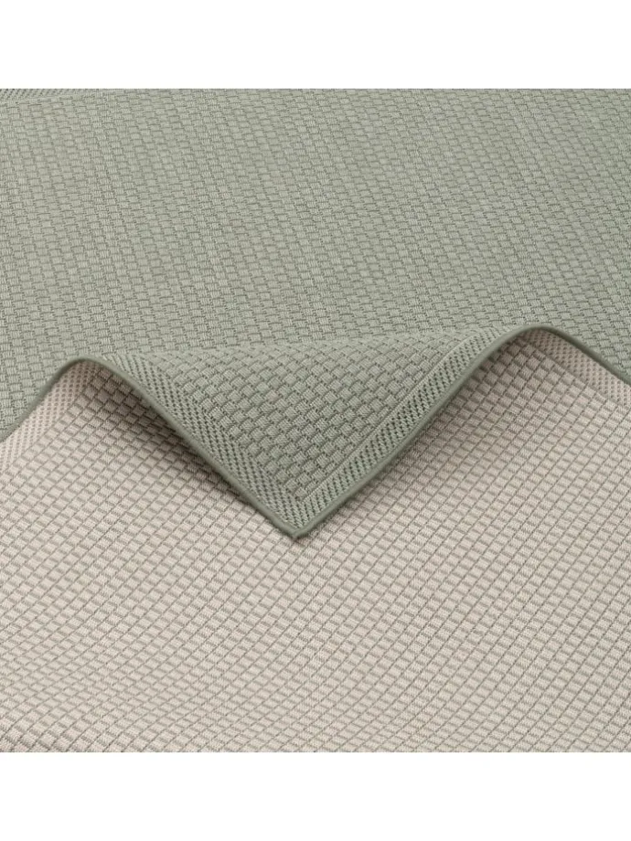 In & Outdoor Teppich Flachgewebe Marbella Uni in Groen