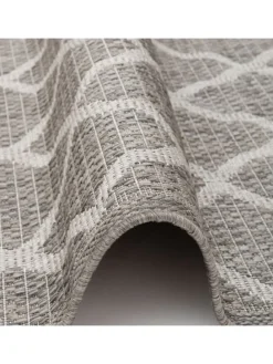 In & Outdoor Teppich Flachgewebe Valencia Modern in Grijs