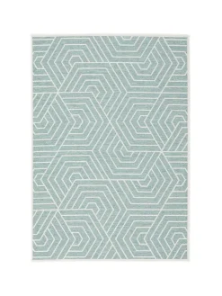 In & Outdoor Teppich Flachgewebe Ottawa Trend in Mintgrün