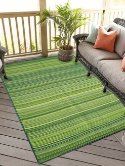 In- & Outdoor-Teppich ''Hasır 009'' in Grün